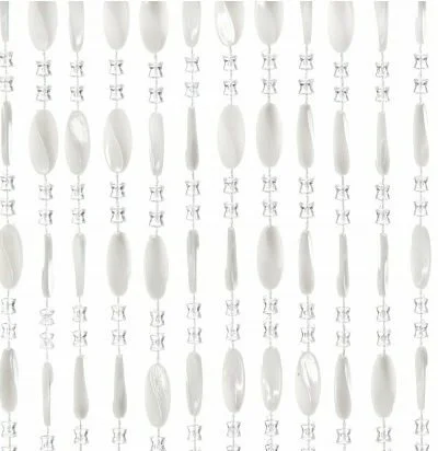 Overige Merken Kralengordijn Charlotte 100x240cm Wit (88 Strengen) 3 Overige Merken Kralengordijn Charlotte 100x240cm Wit (88 Strengen)