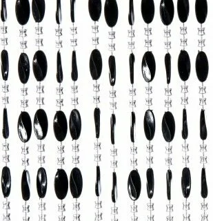 Overige Merken Kralengordijn Charlotte 100x240cm Zwart (88 Strengen) 3 Overige Merken Kralengordijn Charlotte 100x240cm Zwart (88 Strengen)