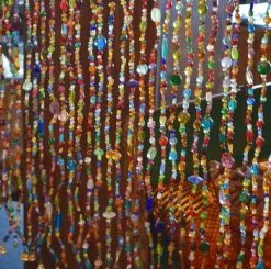 Overige Merken Glaskralengordijn Oosters (gekleurde Glaskralen)