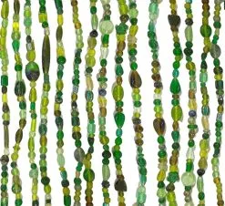 Overige Merken Glaskralengordijn Oosters (groene Glaskralen)