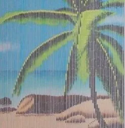 Overige Merken Bamboe Deurgordijn Tropical Paradise 90x200cm