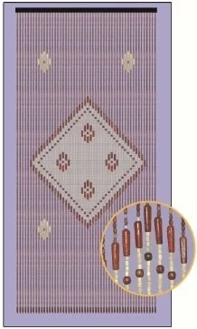 Overige Merken Kralengordijn Acropole 90x192cm (52 Strengen)