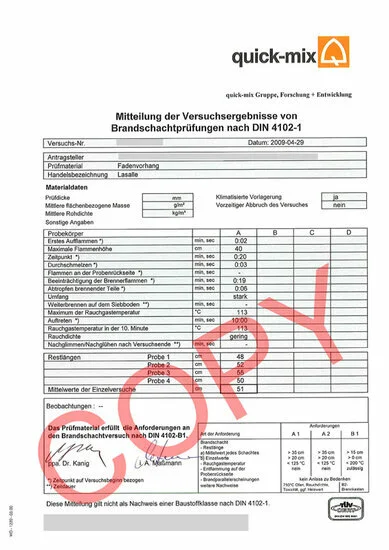 Overige Merken Brandvertragende Draadjesgordijnen Rood 300x300cm 4 Overige Merken Brandvertragende Draadjesgordijnen Rood 300x300cm - Afbeelding 2