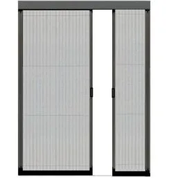 Plisséhordeur DUO Voor Schuifpui Of Openslaande Tuindeuren (Op Maat)