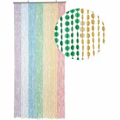 Overige Merken Kralengordijn Diamonds Gekleurd 90x200cm (136 Strengen)