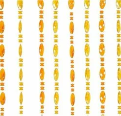 Overige Merken Kralengordijn Parels Honing 90x200cm (30 Strengen)