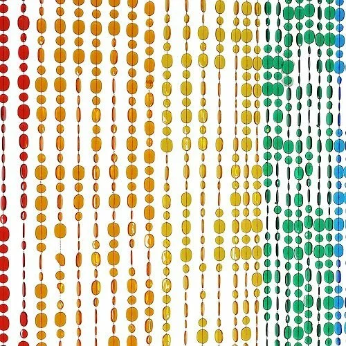 Overige Merken Kralengordijn Pailletten Gekleurd 90x200cm (49 Strengen) 3 Overige Merken Kralengordijn Pailletten Gekleurd 90x200cm (49 Strengen)