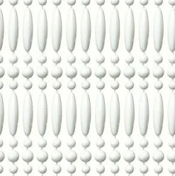 Vliegengordijn Kralen Op Maat: Recht Wit