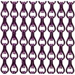 Aluminium Ketting Vliegengordijn Op Maat: Paars Glans