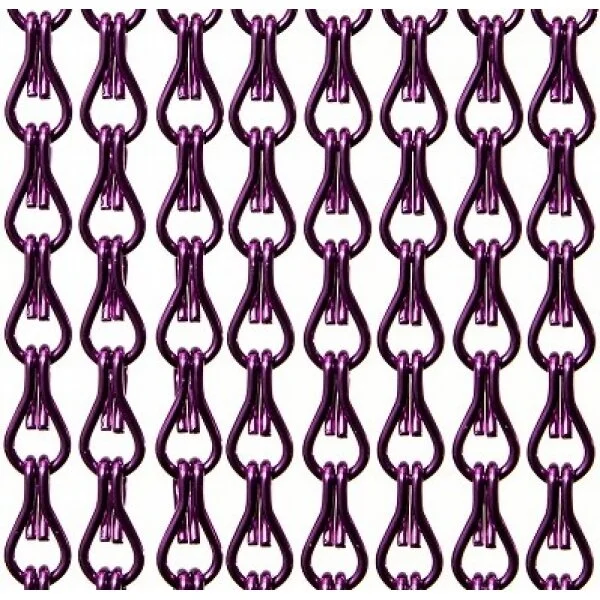 Aluminium Ketting Vliegengordijn Op Maat: Paars Glans 3 Aluminium Ketting Vliegengordijn Op Maat: Paars Glans