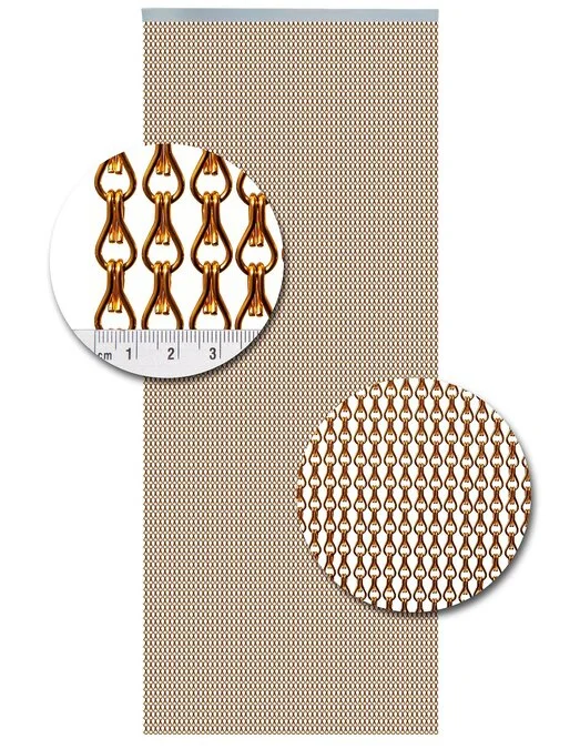 Aluminium Ketting Vliegengordijn Op Maat: Oranje Glans 4 Aluminium Ketting Vliegengordijn Op Maat: Oranje Glans - Afbeelding 2