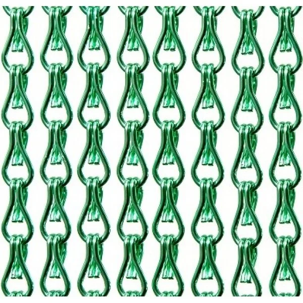 Aluminium Ketting Vliegengordijn Op Maat: Lichtgroen Glans 3 Aluminium Ketting Vliegengordijn Op Maat: Lichtgroen Glans