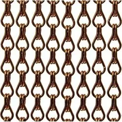 Aluminium Ketting Vliegengordijn Op Maat: Bruin Glans