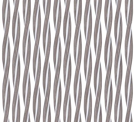 Vliegengordijn Op Maat: Monza Wit/taupe 2 Vliegengordijn Op Maat: Monza Wit/taupe