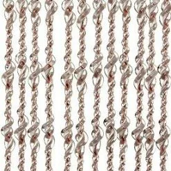 Vliegengordijn Op Maat: Pisa Transparant/wit/rood