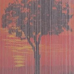 Geen Vliegengordijn Bamboe Zonsopkomst 90x200cm