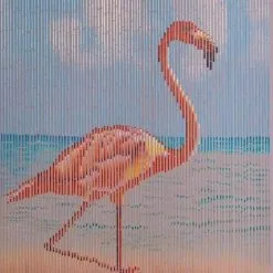 Geen Vliegengordijn Bamboe Flamingo 90x200cm