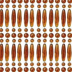 Vliegengordijn Kralen Op Maat: Recht Bruin