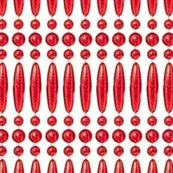 Vliegengordijn Kralen Op Maat: Recht Rood