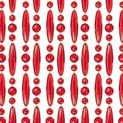 Vliegengordijn Kralen Op Maat: Verspringen Rood