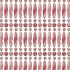 Vliegengordijn Kralen Op Maat: Recht Roze Transparant