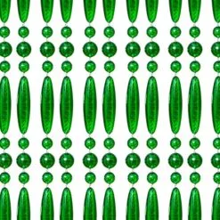 Vliegengordijn Kralen Op Maat: Recht Groen Transparant