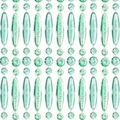 Vliegengordijn Kralen Op Maat: Recht Turquoise