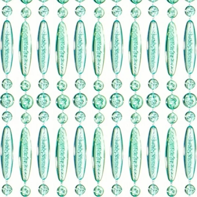 Vliegengordijn Kralen Op Maat: Recht Turquoise 3 Vliegengordijn Kralen Op Maat: Recht Turquoise