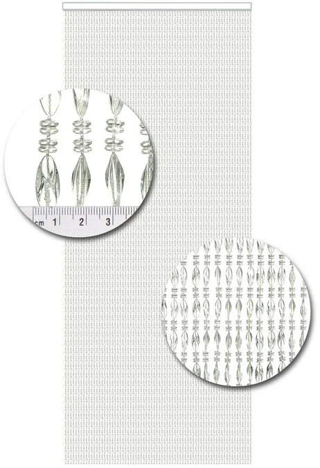 Vliegengordijn Kralen Op Maat: Chios Transparant 4 Vliegengordijn Kralen Op Maat: Chios Transparant - Afbeelding 2