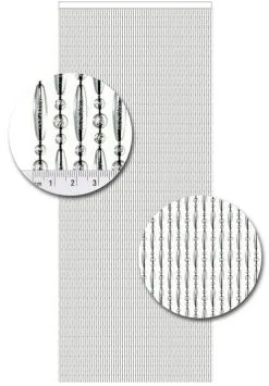 Vliegengordijn Kralen Op Maat: Verspringen Transparant (zwarte Draad) -Krale Gordijn Winkel 1979362539 3