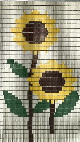 Vliegengordijn Op Maat: Zonnebloemen (bouwpakket) 3 Vliegengordijn Op Maat: Zonnebloemen (bouwpakket)