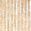 Overige Merken Vliegengordijn Kattenstaart 90x220cm (beige/wit) -Krale Gordijn Winkel 1979363481