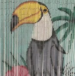 Overige Merken Bamboe Vliegengordijn Toekan 90x200cm