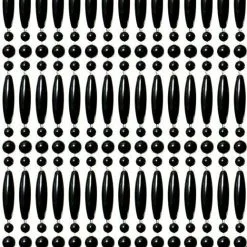 Overige Merken Vliegengordijn Kralen Recht Zwart 90x210cm