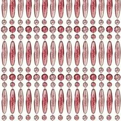 Overige Merken Vliegengordijn Kralen Recht Roze Transparant 90x210cm