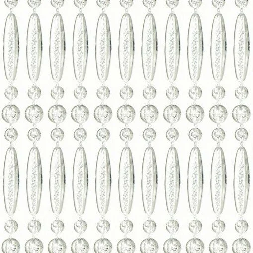 Overige Merken Vliegengordijn Kralen Recht Transparant 90x210cm 3 Overige Merken Vliegengordijn Kralen Recht Transparant 90x210cm