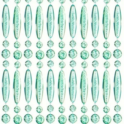 Overige Merken Vliegengordijn Kralen Recht Turquoise Transparant 90x210cm 2 Overige Merken Vliegengordijn Kralen Recht Turquoise Transparant 90x210cm