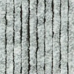 Overige Merken Vliegengordijn Kattenstaart 100x240cm (grijs/wit)