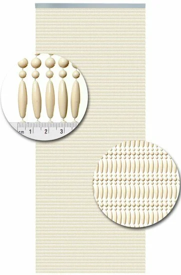 Overige Merken Vliegengordijn Kralen Recht Creme 90x210cm 4 Overige Merken Vliegengordijn Kralen Recht Creme 90x210cm - Afbeelding 2