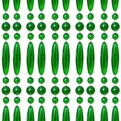 Overige Merken Vliegengordijn Kralen Recht Groen Transparant 90x210cm
