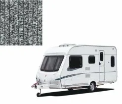 Vliegengordijn Caravan Zwart/wit 56x180cm