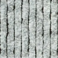 Overige Merken Vliegengordijn Kattenstaart 90x220cm (grijs/wit)