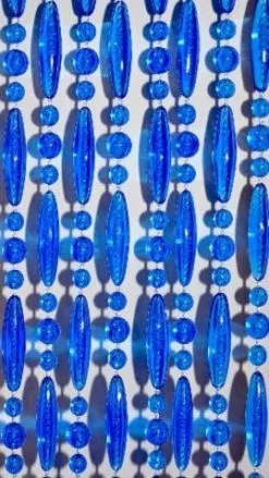 Overige Merken Vliegengordijn Kralen Transparant Blauw 90x210cm -Krale Gordijn Winkel 1979368176 1