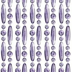 Overige Merken Vliegengordijn Kralen Paars Transparant 90x210cm