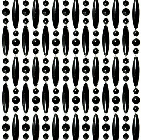 Overige Merken Vliegengordijn Kralen Zwart 90x210cm 3 Overige Merken Vliegengordijn Kralen Zwart 90x210cm