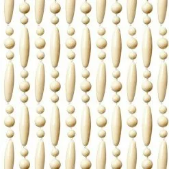 Overige Merken Vliegengordijn Kralen Creme 90x210cm