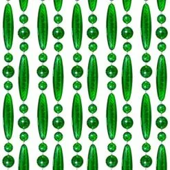 Overige Merken Vliegengordijn Kralen Groen Transparant 90x210cm