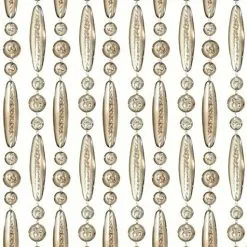 Overige Merken Vliegengordijn Kralen Champagne Transparant 90x210cm