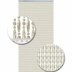 Overige Merken Vliegengordijn Kralen Champagne Transparant 90x210cm 5 Overige Merken Vliegengordijn Kralen Champagne Transparant 90x210cm -Krale Gordijn Winkel 1979368395