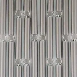 Vliegengordijn Op Maat: Hulzen Verspringen Zilver (kant En Klaar)